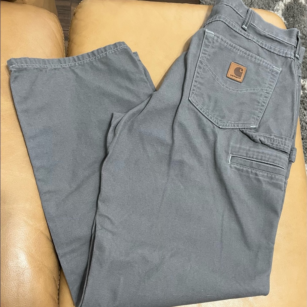 Carhartt grey denim pants NWOT 34x32